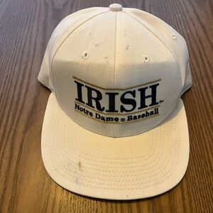 Vintage Notre Dame Fighting Irish The Game Split Bar Snapback Hat 90’s